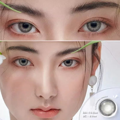 Lentes de Contacto con Agrandamiento de Ojos (14mm) Gris Richgirl Gray - Eyeshare Vision