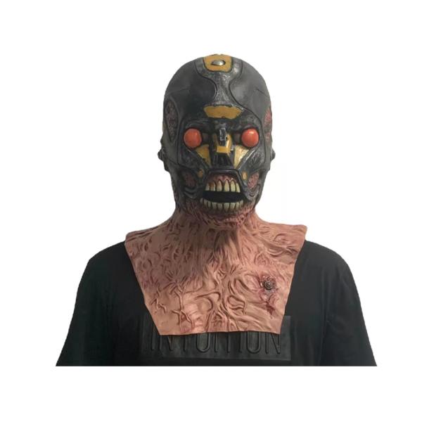 Máscara Látex Adulto (Unitalla) - Zombie Robot ✦ Bajo pedido