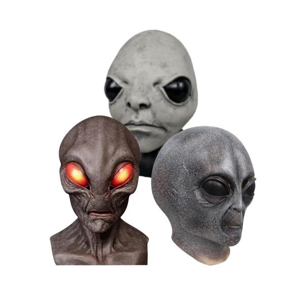 Máscara Látex Adulto (Unitalla) - Alien (3 Estilos) ✦ Bajo pedido