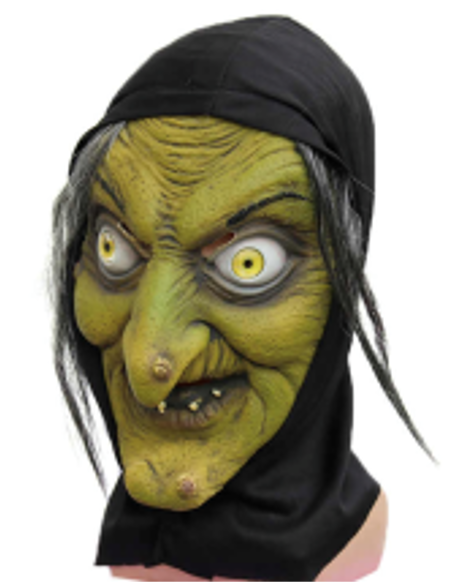 Máscara Látex Adulto (Unitalla) - Bruja ✦ Bajo pedido