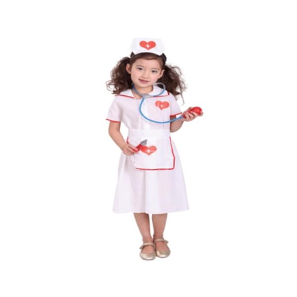 Disfraz Infantil – Enfermera (Blanco, Celeste) ✦ Bajo pedido