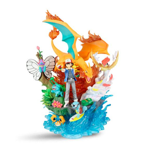 Figura Pokémon Ash con Charmander  ✦ Bajo pedido