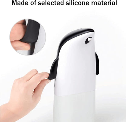 Dispensador Automático de Jabón Espumoso 300ml Pingüino (Negro/Blanco)