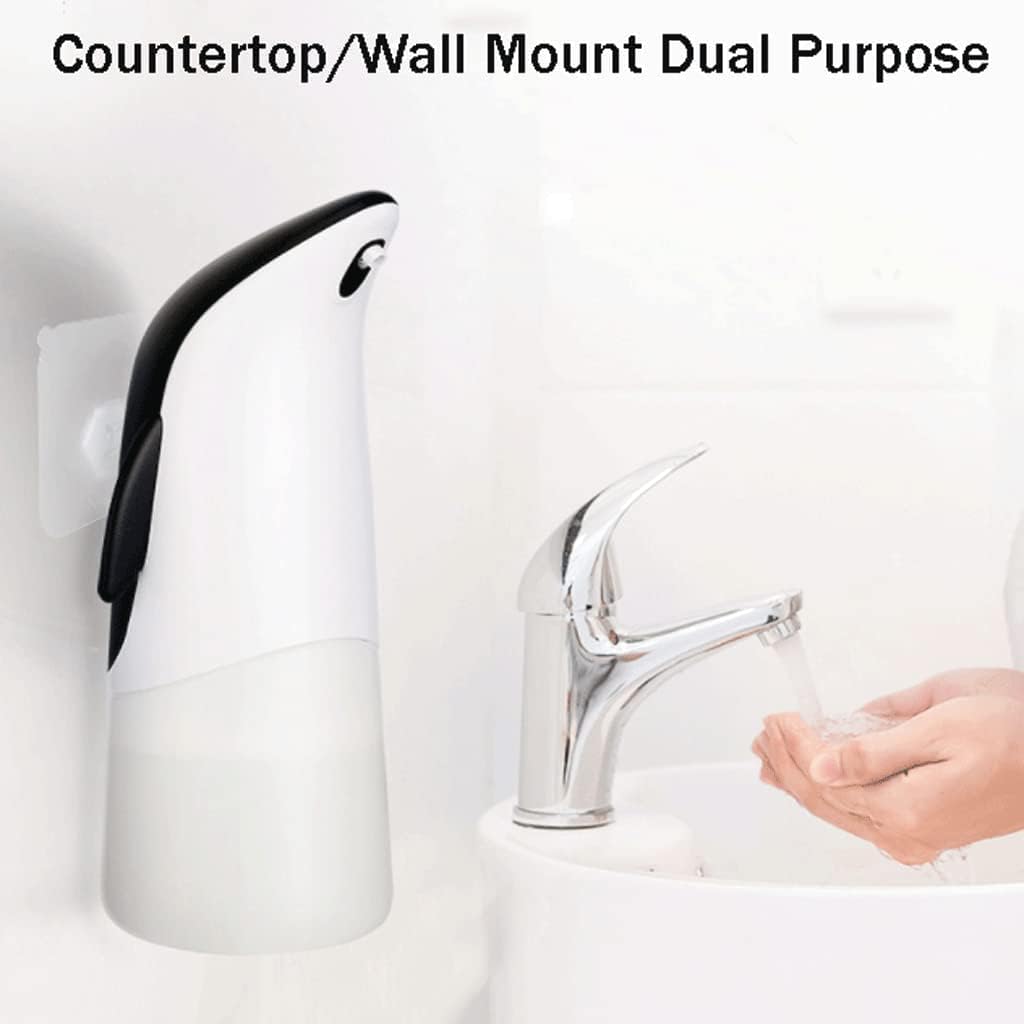 Dispensador Automático de Jabón Espumoso 300ml Pingüino (Negro/Blanco)