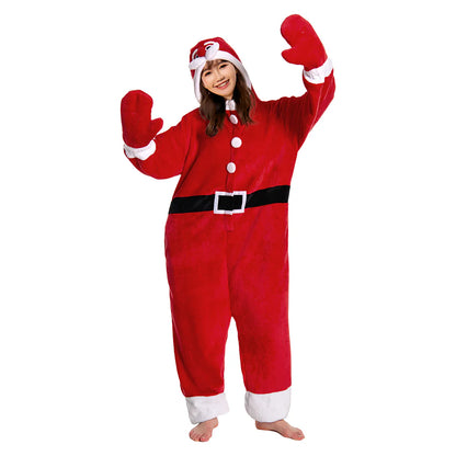 Pijama Mameluco Unisex Ultrasuave OLAOLA (Talla L) - Santa Claus