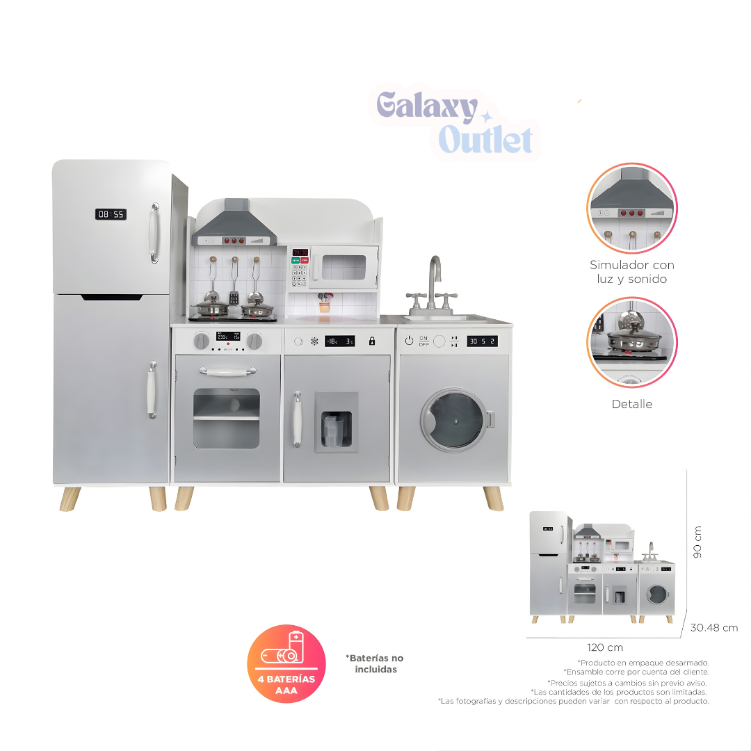 Cocinita de Madera CTAI3-3 ✦ Bajo pedido