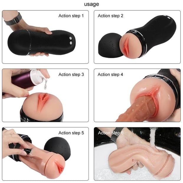 Melly - Masturbador Masculino Realista Discreto con Sonidos ✦ Bajo pedido