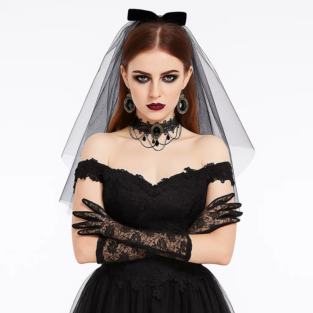 Accesorios Góticos (5 PCZ) – Novia, Vampiro, Enmascarada ✦ Bajo pedido