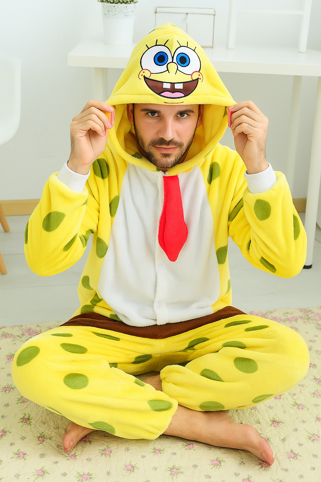 Mameluco Unisex Pijama Disfraz para Adulto (M,L,XL) - Bob Esponja ✦ Bajo pedido