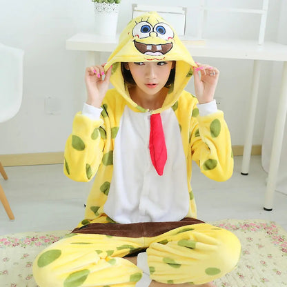 Mameluco Unisex Pijama Disfraz para Adulto (M,L,XL) - Bob Esponja ✦ Bajo pedido