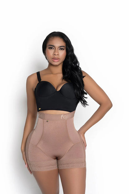 Short Faja Talle Alto 224650 Luxury - Compresión Fuerte (Negro, Cocoa) ✦ Bajo pedido
