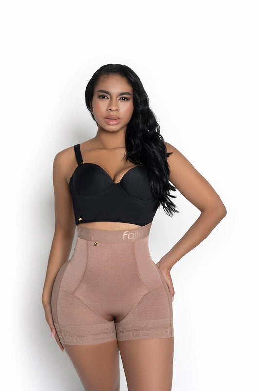 Short Faja Talle Alto 224650 Luxury - Compresión Fuerte (Negro, Cocoa) ✦ Bajo pedido