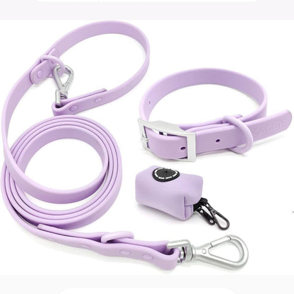 Collar y Correa Impermeable Ajustable a Prueba de Agua y Olores - ZALER (Lila)