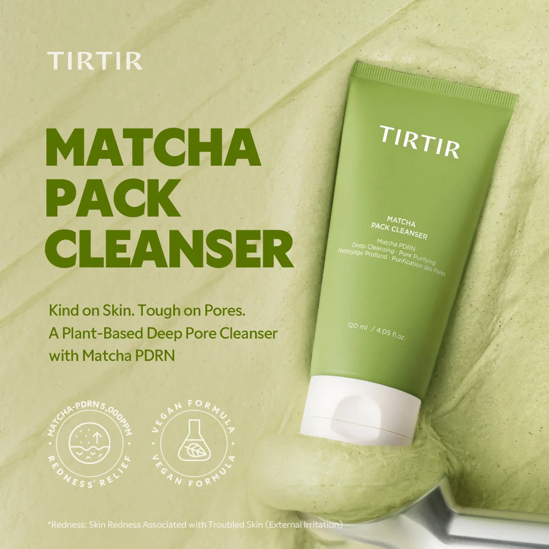 Limpiador en Espuma TIRTIR Matcha Pack — Doble Acción ✦ Bajo pedido