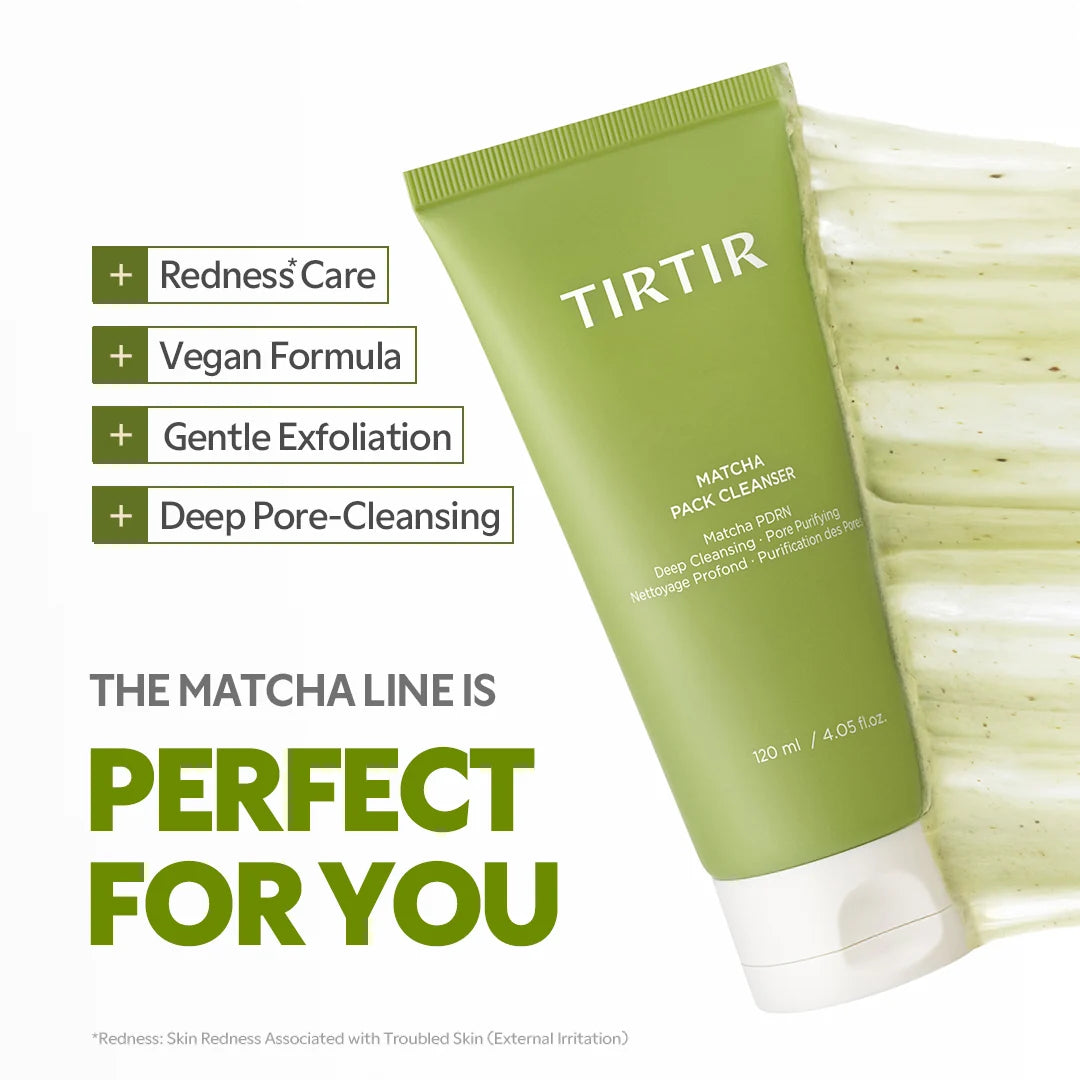 Limpiador en Espuma TIRTIR Matcha Pack — Doble Acción ✦ Bajo pedido