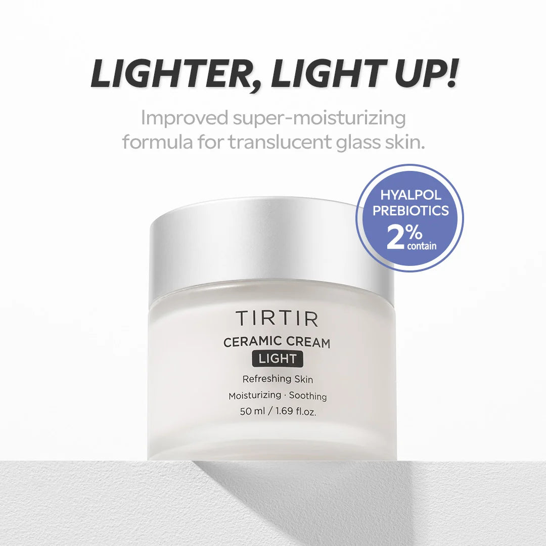 Crema TIRTIR Ceramic Light (50ml) — Hidratación Ligera ✦ Bajo pedido