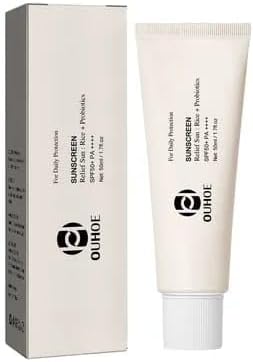 Bloqueador Solar Facial PATHAN Ouhoe, Combinación de Arroz y Probióticos, FPS 50+, PA+++ (50ml)