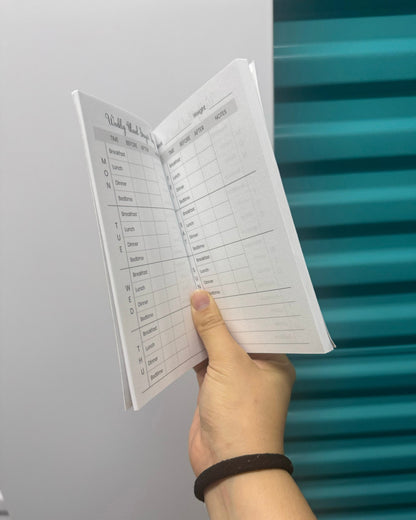 Libro de registro de glucosa en sangre con 52 semanas de seguimiento