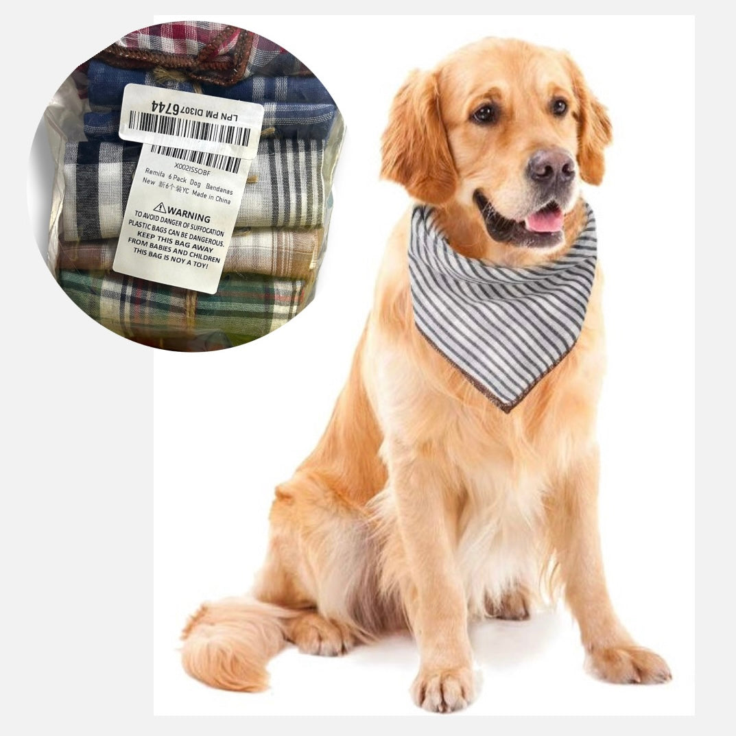 Set de 6 Bandanas para Perro
