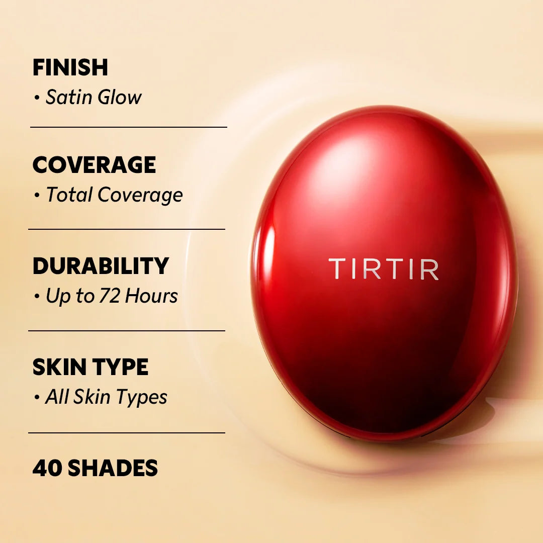 Cushion TIRTIR Mask Fit Red - Cobertura Total, Acabado Natural ✦ Bajo pedido