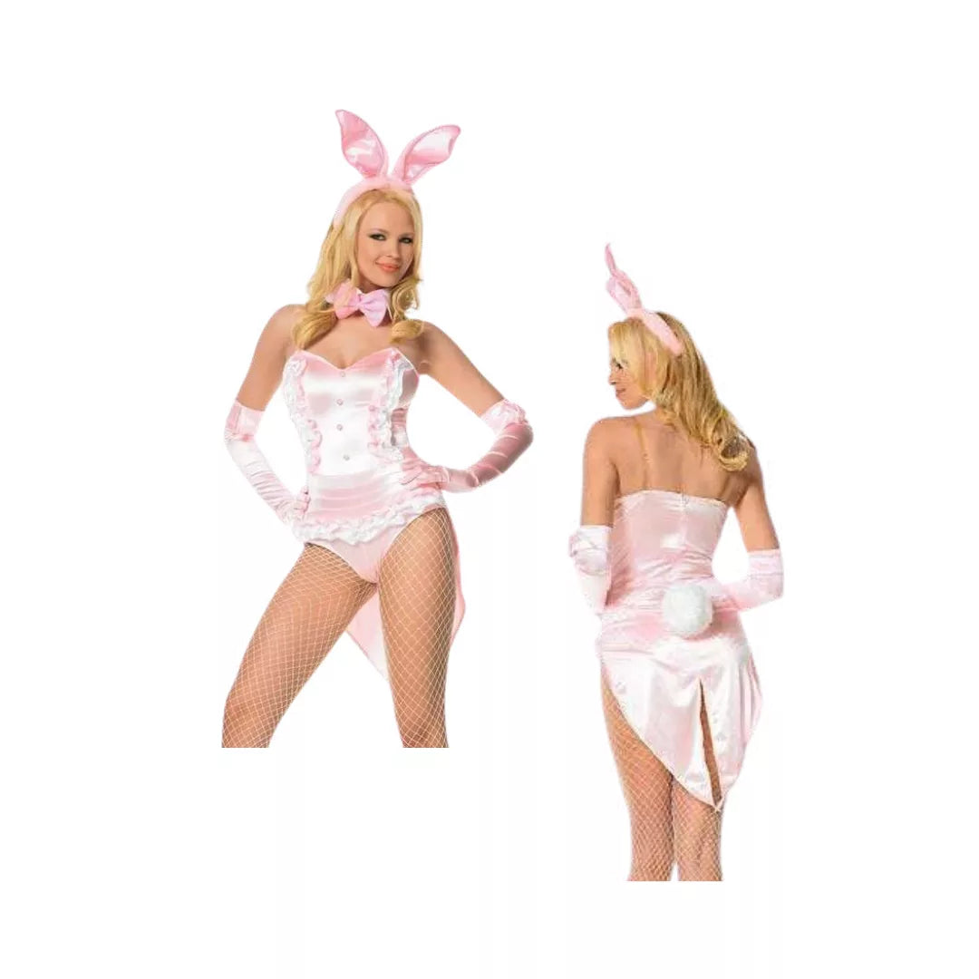 Disfraz Adulto – Conejita - Rosa, Negro (Unitalla S/M) ✦ Bajo pedido