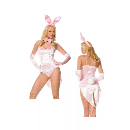Disfraz Adulto – Conejita - Rosa, Negro (Unitalla S/M) ✦ Bajo pedido