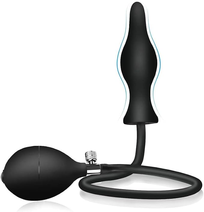Tapón Anal Inflable Masajeador de Próstata – Kit Entrenador Anal con Bomba | Juguete Sexual para Hombres, Mujeres y Parejas ✦ Bajo pedido