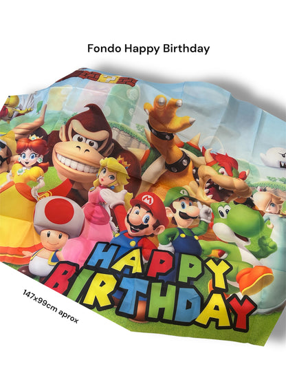 Set de Decoración para Fiesta – Mario Bros (+100pcs)