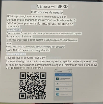 Mini Cámara XD WiFi 1080P con Visión Nocturna y Detección de Movimiento – Seguridad para Hogar y Negocio en Costa Rica