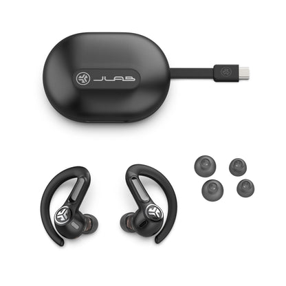 JLab Epic Sport ANC 3 – Audífonos Deportivos True Wireless con Cancelación Activa de Ruido – Negro