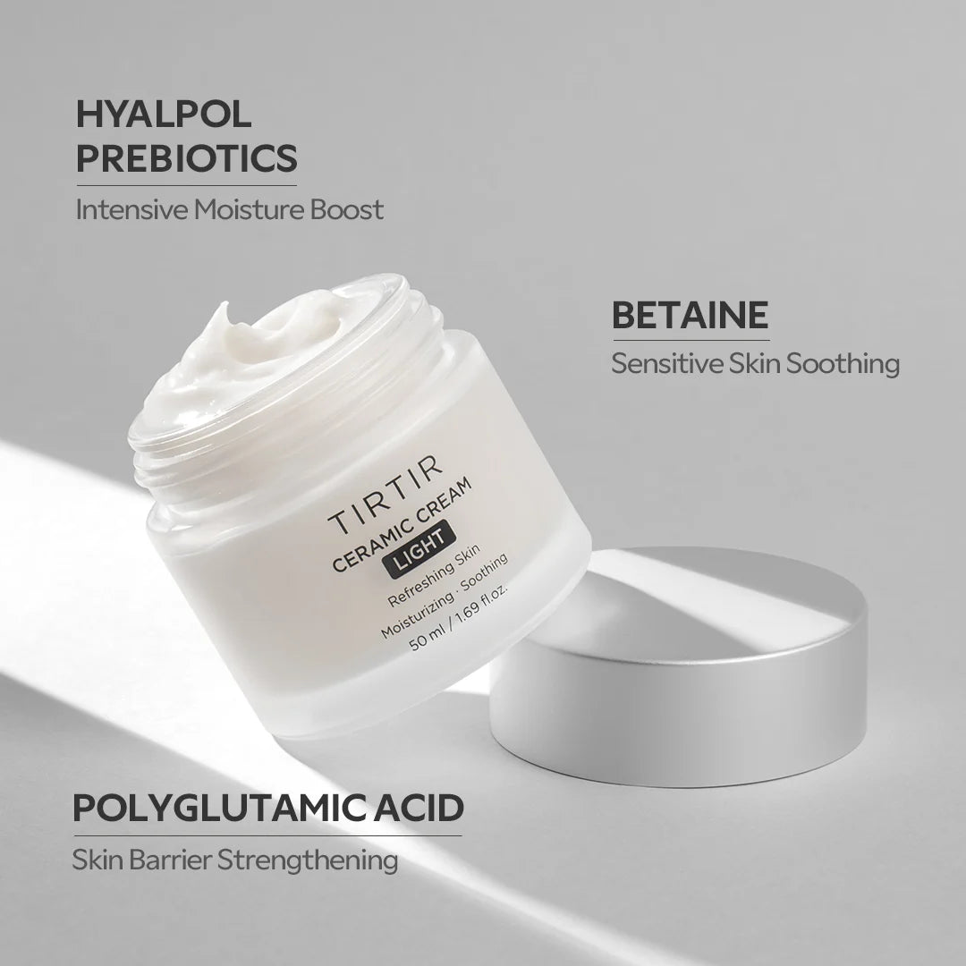 Crema TIRTIR Ceramic Light (50ml) — Hidratación Ligera ✦ Bajo pedido