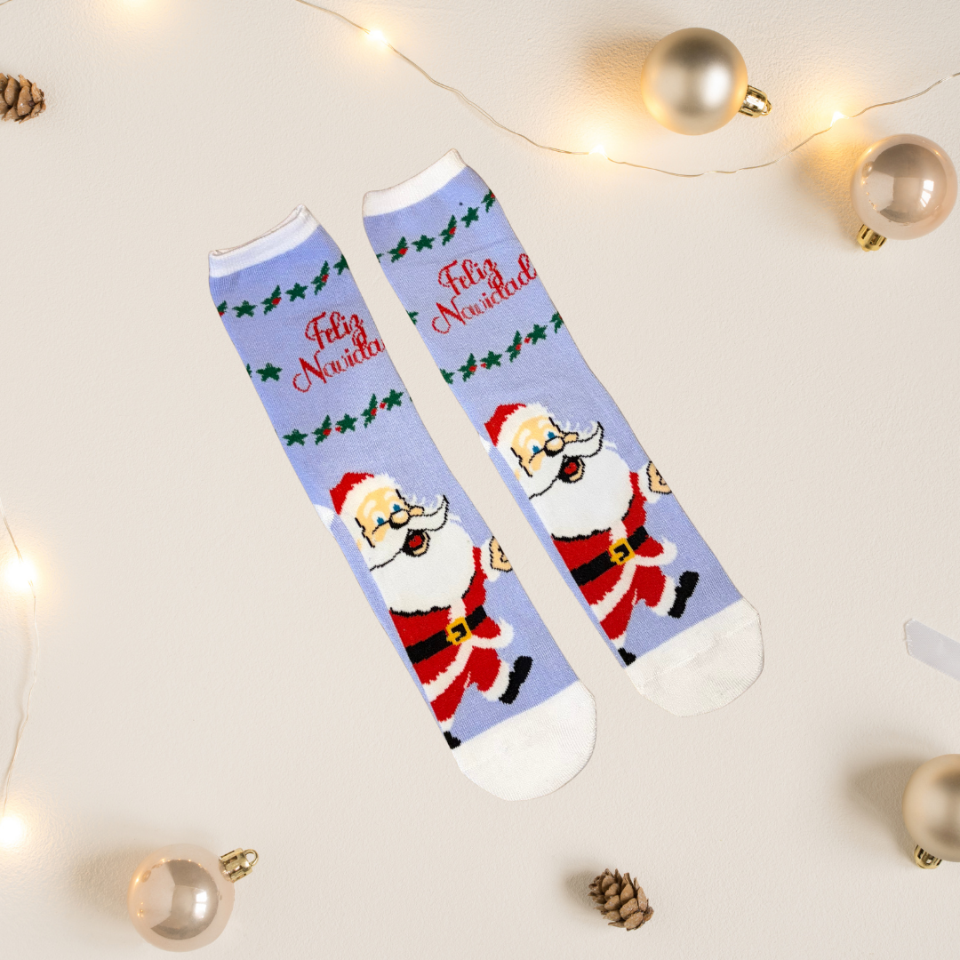 Medias Navideñas Algodón Unitalla (35 al 41) - Santa Claus