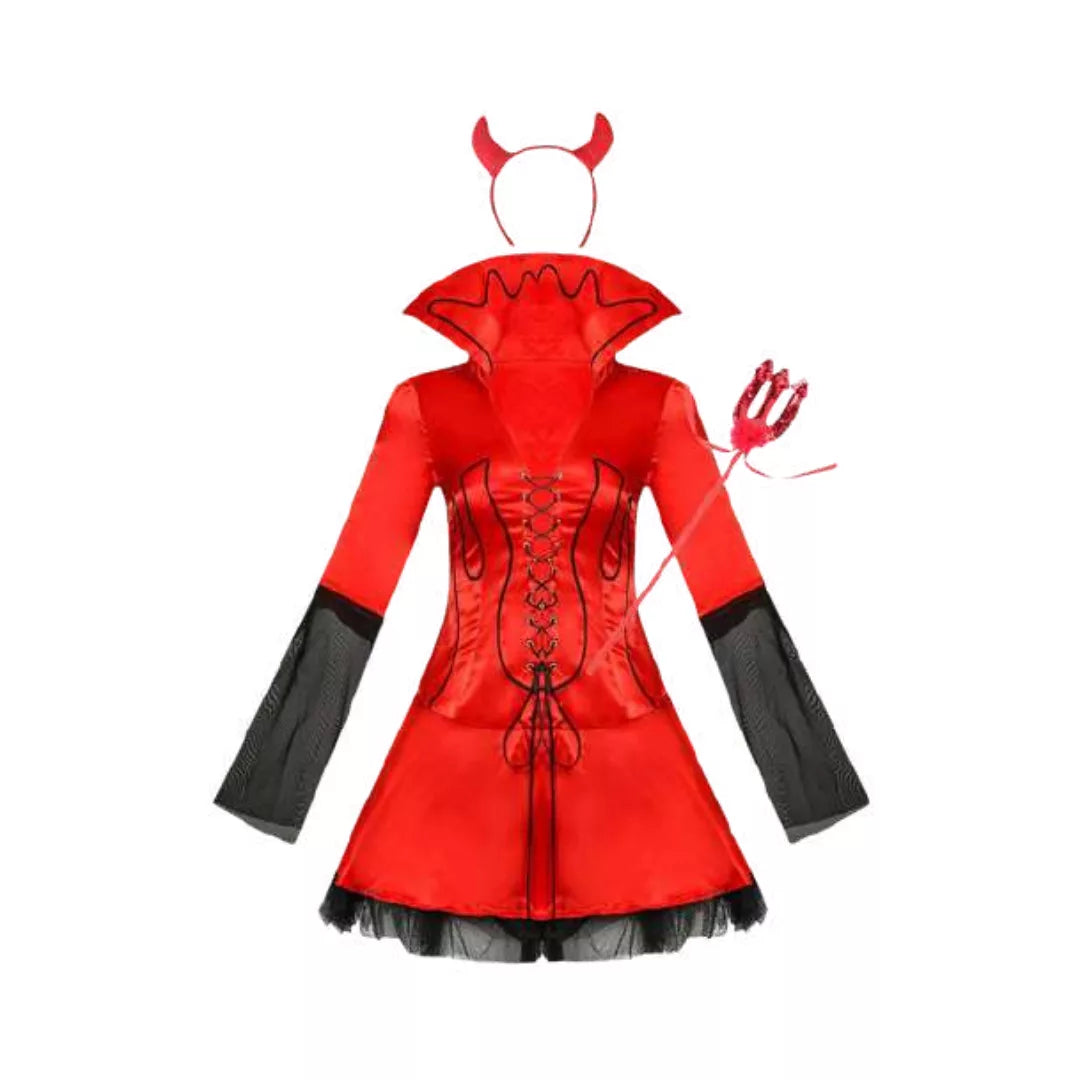 Disfraz Adulto – Diabla (S,M,L) ✦ Bajo pedido