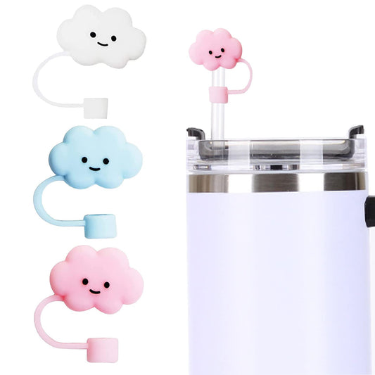 Tapa Pajillas Nube (Blanco, Rosa)