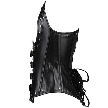 Corset Gótico Cuerina (Unitalla Ajustable) ✦ Bajo pedido