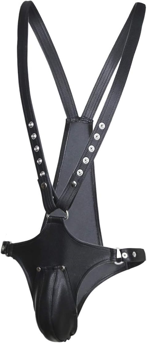 Arnés Masculino Con Suspensorio Cuero Sintético (Unitalla Ajustable) ✦ Bajo pedido
