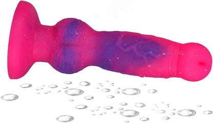 Dildo Inserción 15cm Anal con Copa Succión - Pink ✦ Bajo pedido