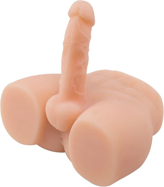 Dildo Inserción 15cm - Torso Masturbador Realista Masculino y Femenino con Dildo y Ano - Jesse (2 Colores) ✦ Bajo pedido