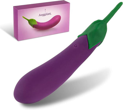 Vibrador Diseño Berenjena (Introducible 13cm) – Estimulador Punto G ✦ Bajo pedido