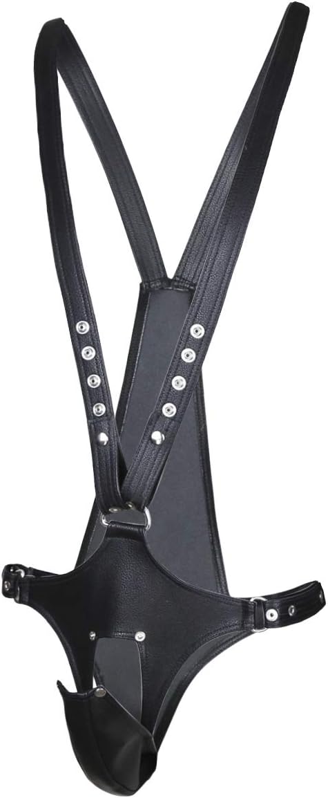 Arnés Masculino Con Suspensorio Cuero Sintético (Unitalla Ajustable) ✦ Bajo pedido