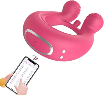 Anillo Vibrador con Control por App – Recargable Magnético y Ajustable ✦ Bajo pedido