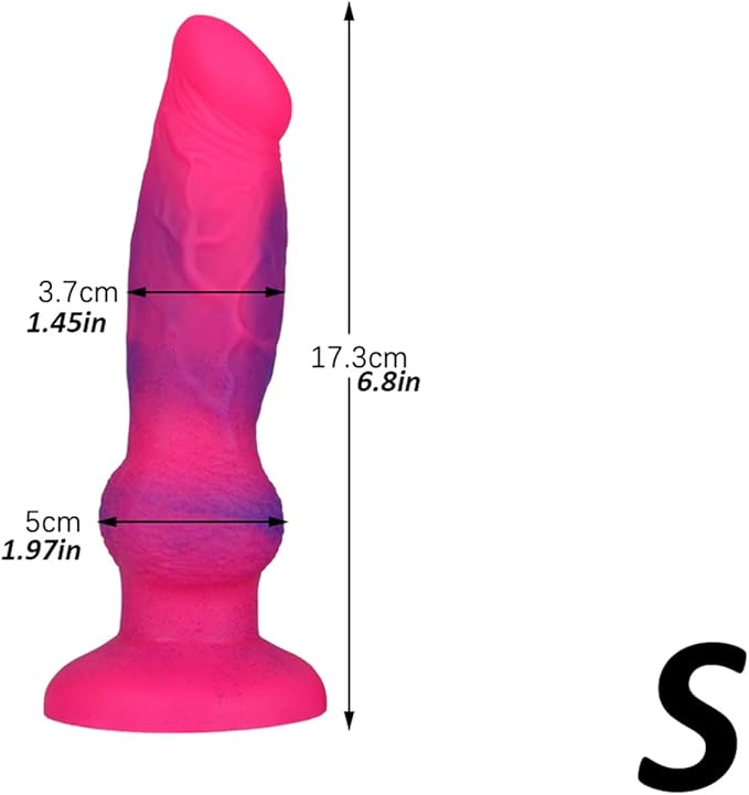 Dildo Inserción 15cm Anal con Copa Succión - Pink ✦ Bajo pedido
