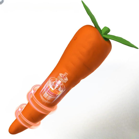 Vibrador Diseño Zanahoria (Introducible 15.5cm) – Estimulador Punto G ✦ Bajo pedido