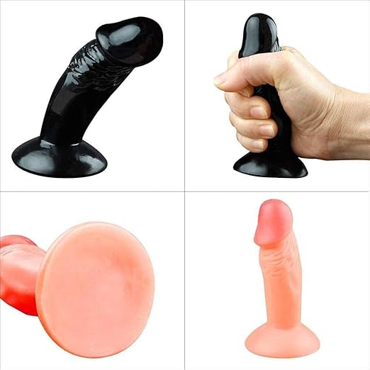 Dildo Inserción 10cm Anal Realista con Copa Succión ✦ Bajo pedido