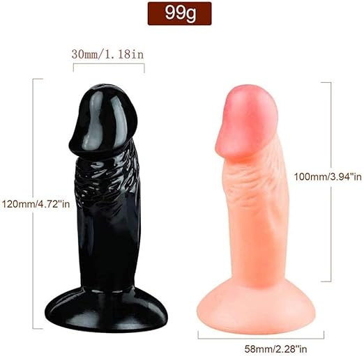 Dildo Inserción 10cm Anal Realista con Copa Succión ✦ Bajo pedido