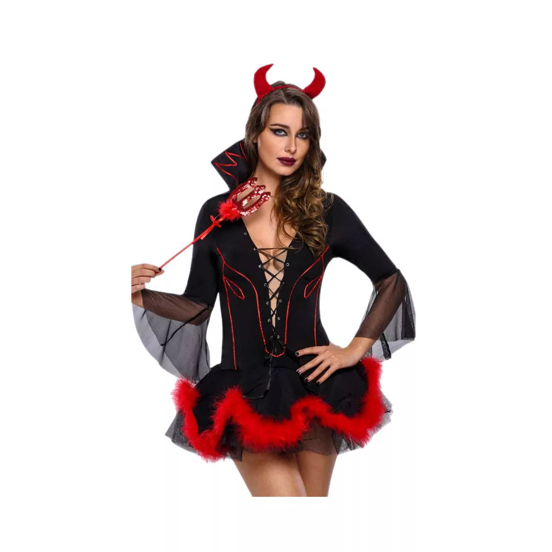 Disfraz Adulto – Diabla (S,M,L) ✦ Bajo pedido