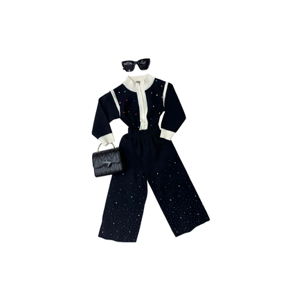Set de 2 piezas - Conjunto de Sweater y Pantalón Palazzo para Niña | Set de Sweater y Pantalón (3 colores) ✦ Bajo pedido