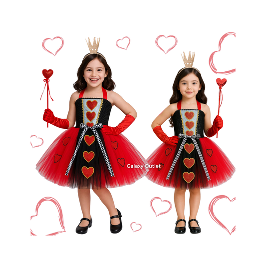 Disfraz Infantil – Alicia en el País de las Maravillas - Reina de Corazones ✦ Bajo pedido