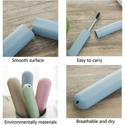 Set de 4 Estuches para Cepillos de Dientes para Viaje Portacepillo - Colores Variados
