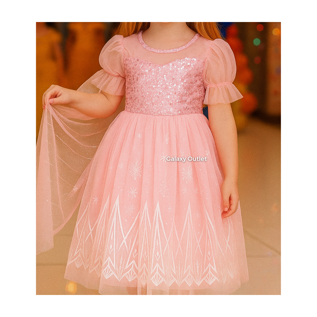 Disfraz Infantil - Princesa Rosa Vestido ✦ Bajo pedido